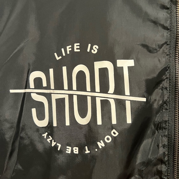 Black and Pink Jacket with Graphic Design - Picture 4 of 8